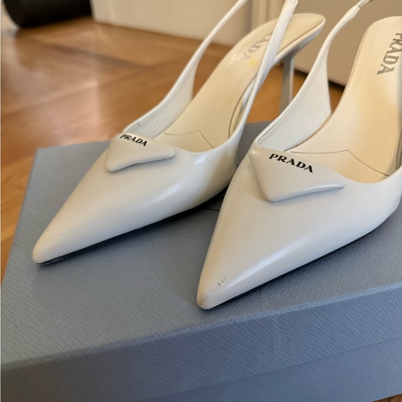 Prada kitten heels. Worn one time for my wedding.  Still in very good condition - Picture 3 of 11